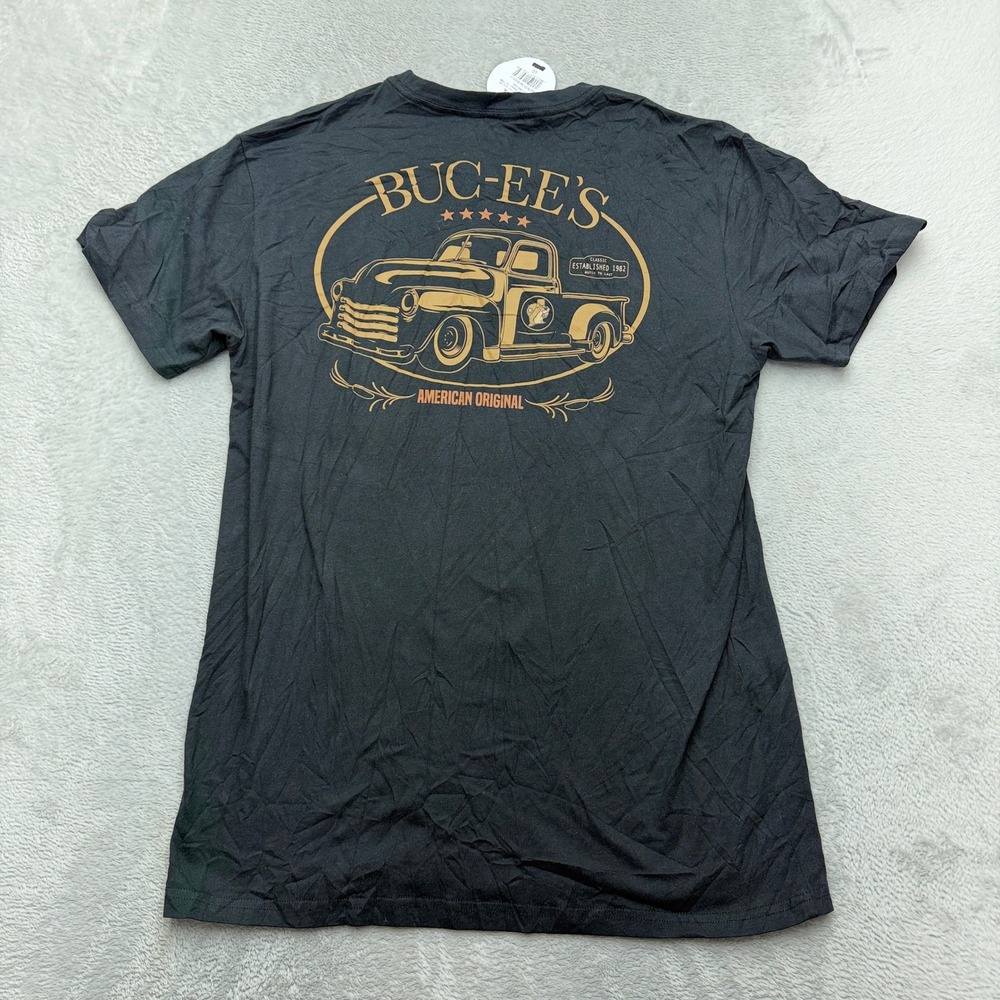 Buc-ee's T-Shirt Mens Large Black American Original Vintage Truck Graphic Tee